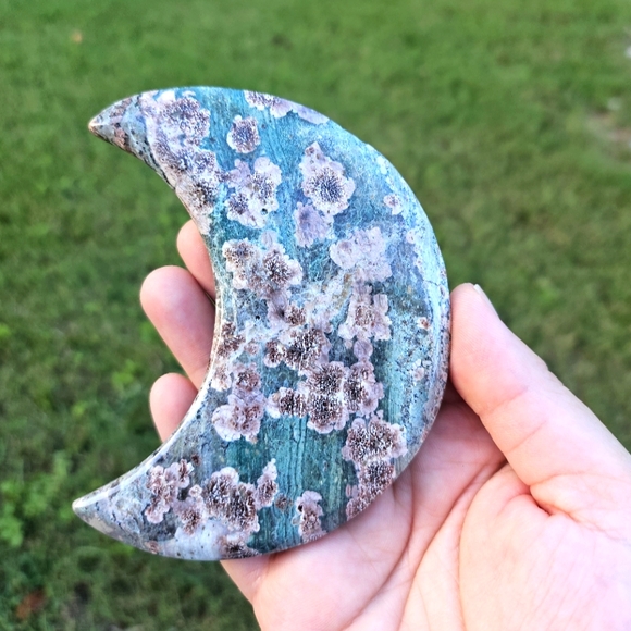 Other - green cherry agate moon